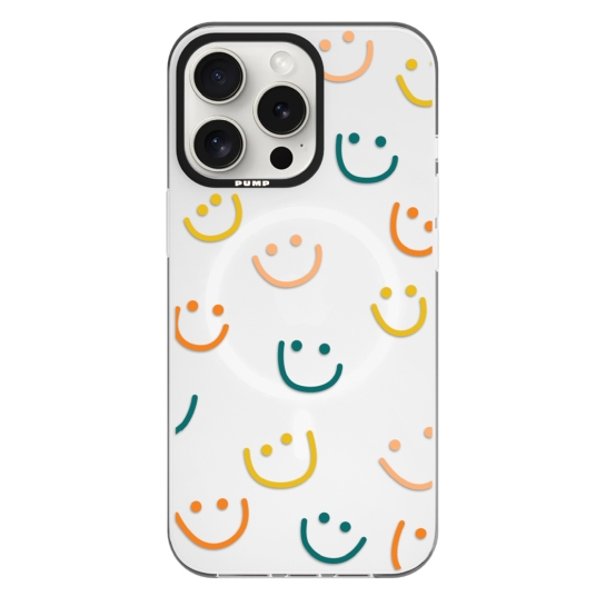 Чехол Pump Framed Silicone Case with MagSafe for iPhone 14 Pro Max Clear/Black Smile - цена, характеристики, отзывы, рассрочка, фото 1