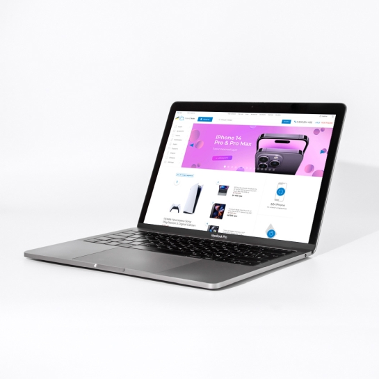 Б/У Ноутбук Apple MacBook Pro 13" 256GB Retina Space Gray with Touch Bar 2019 (Z0W40LL/A) (Идеальное) - цена, характеристики, отзывы, рассрочка, фото 1