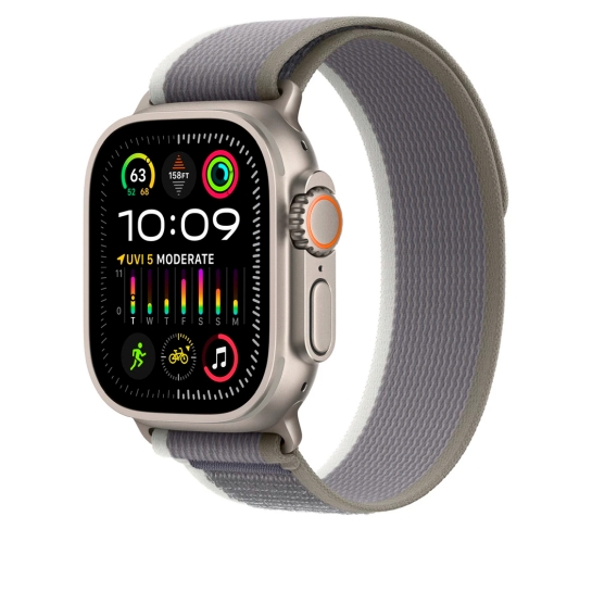 Ремінець Apple Trail Loop Band for Apple Watch 49mm Green/Gray - S/M - ціна, характеристики, відгуки, розстрочка, фото 2