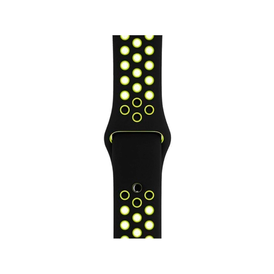 Ремешок Apple Nike Sport Band for Apple Watch 38mm/40mm/41mm Black/Volt - цена, характеристики, отзывы, рассрочка, фото 1