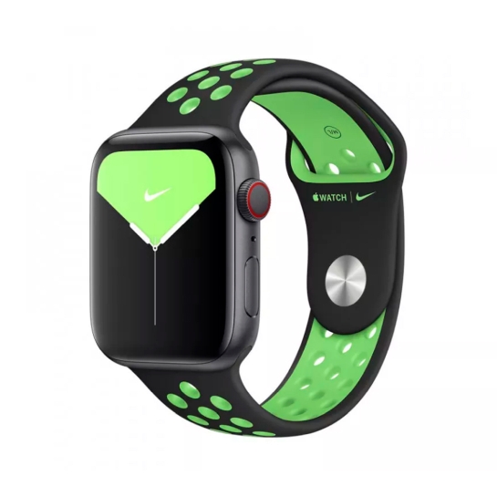 Ремешок Apple Nike Sport Band for Apple Watch 38mm/40mm/41mm Black/Lime Blast - цена, характеристики, отзывы, рассрочка, фото 1