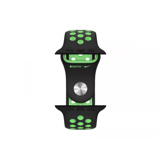 Ремешок Apple Nike Sport Band for Apple Watch 38mm/40mm/41mm Black/Lime Blast - цена, характеристики, отзывы, рассрочка, фото 3