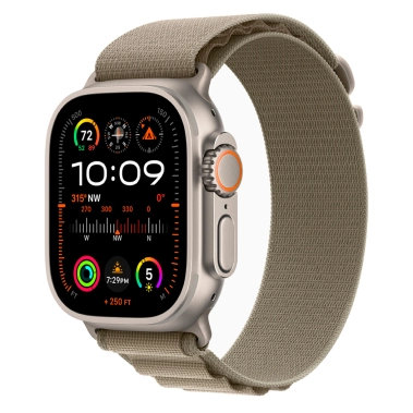 Б/У Смарт-часы Apple Watch Ultra 2 + LTE 49mm Titanium Case with Olive Alpine Loop - L (Отличное) - цена, характеристики, отзывы, рассрочка, фото 1