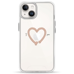 Чохол Pump Transparency Silver Button Case for iPhone 14 IheartYou