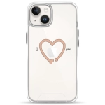 Чохол Pump Transparency Silver Button Case for iPhone 14 IheartYou