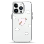 Чехол Pump Transparency Silver Button Case for iPhone 14 Pro Dickarrow
