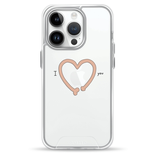 Чохол Pump Transparency Silver Button Case for iPhone 14 Pro IheartYou - ціна, характеристики, відгуки, розстрочка, фото 1
