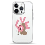 Чохол Pump Transparency Silver Button Case for iPhone 14 Pro LoveLove