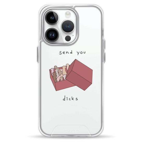 Чохол Pump Transparency Silver Button Case for iPhone 14 Pro SendYou