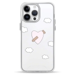 Чехол Pump Transparency Silver Button Case for iPhone 14 Pro Max Dickarrow