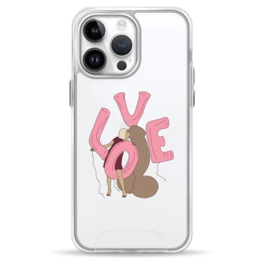 Чохол Pump Transparency Silver Button Case for iPhone 14 Pro Max LoveLove - цена, характеристики, отзывы, рассрочка, фото 1