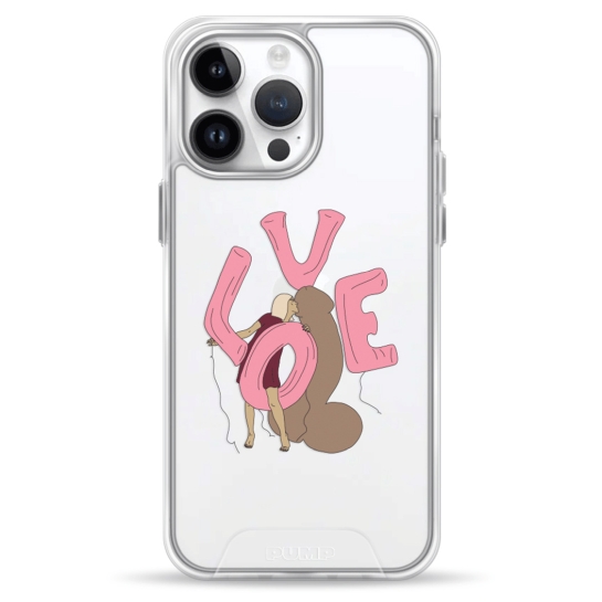Чехол Pump Transparency Silver Button Case for iPhone 14 Pro Max LoveLove - цена, характеристики, отзывы, рассрочка, фото 1