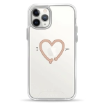 Чехол Pump Transparency Silver Button Case for iPhone 11 Pro IheartYou