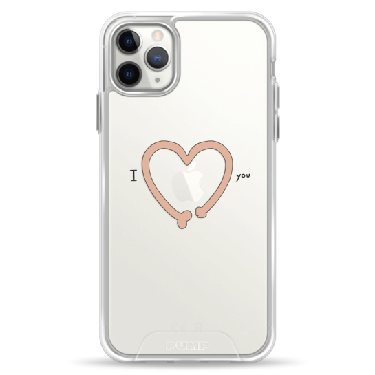 Чехол Pump Transparency Silver Button Case for iPhone 11 Pro Max IheartYou - цена, характеристики, отзывы, рассрочка, фото 1