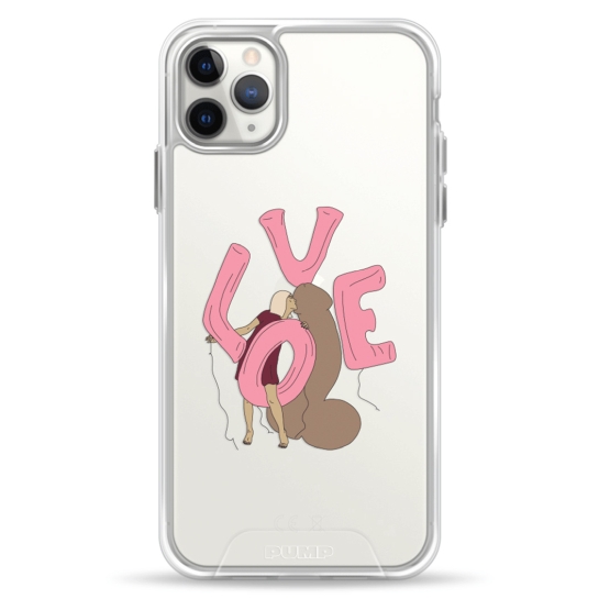 Чехол Pump Transparency Silver Button Case for iPhone 11 Pro Max LoveLove - цена, характеристики, отзывы, рассрочка, фото 1