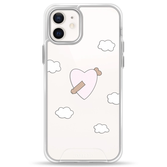 Чохол Pump Transparency Silver Button Case for iPhone 12/12 Pro Dickarrow