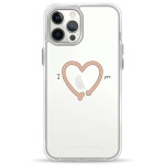 Чехол Pump Transparency Silver Button Case for iPhone 12 Pro Max IheartYou