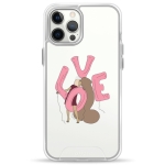 Чехол Pump Transparency Silver Button Case for iPhone 12 Pro Max LoveLove