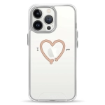 Чехол Pump Transparency Silver Button Case for iPhone 13 Pro IheartYou