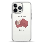 Чехол Pump Transparency Silver Button Case for iPhone 13 Pro SendYou