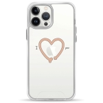 Чехол Pump Transparency Silver Button Case for iPhone 13 Pro Max IheartYou