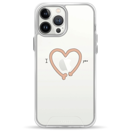 Чехол Pump Transparency Silver Button Case for iPhone 13 Pro Max IheartYou - цена, характеристики, отзывы, рассрочка, фото 1