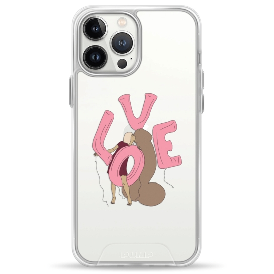 Чехол Pump Transparency Silver Button Case for iPhone 13 Pro Max LoveLove - цена, характеристики, отзывы, рассрочка, фото 1
