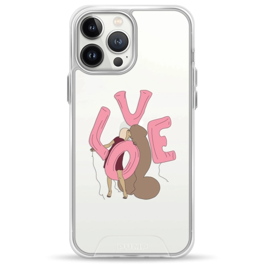 Чохол Pump Transparency Silver Button Case for iPhone 13 Pro Max LoveLove