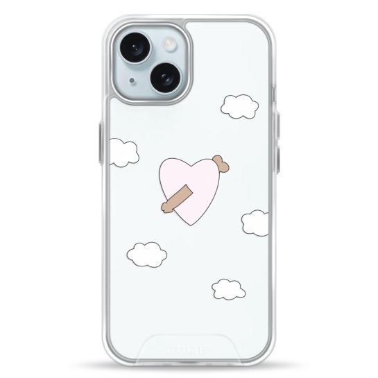 Чохол Pump Transparency Silver Button Case for iPhone 15 Dickarrow - цена, характеристики, отзывы, рассрочка, фото 1