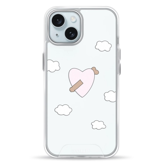 Чехол Pump Transparency Silver Button Case for iPhone 15 Dickarrow