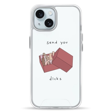 Чохол Pump Transparency Silver Button Case for iPhone 15 SendYou - цена, характеристики, отзывы, рассрочка, фото 1