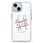 Чохол Pump Transparency Silver Button Case for iPhone 15 YouWon