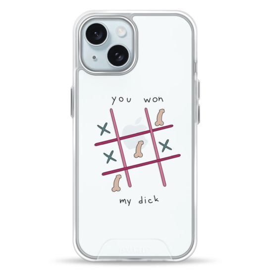 Чохол Pump Transparency Silver Button Case for iPhone 15 YouWon - ціна, характеристики, відгуки, розстрочка, фото 1