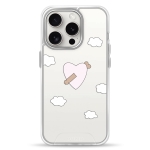 Чехол Pump Transparency Silver Button Case for iPhone 15 Pro Dickarrow
