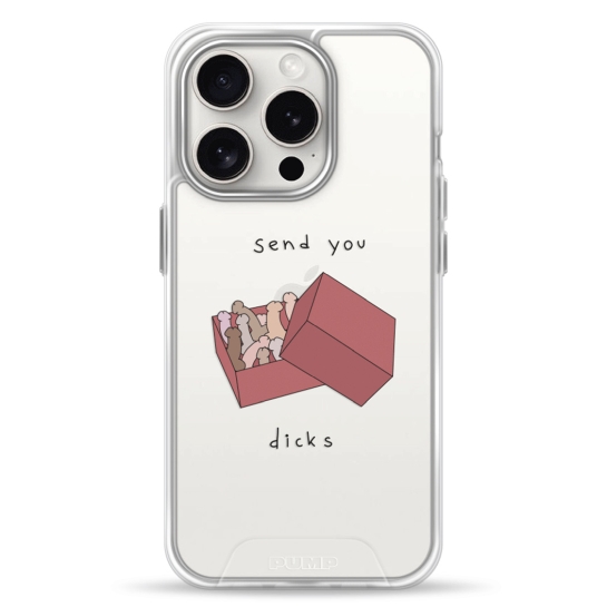 Чохол Pump Transparency Silver Button Case for iPhone 15 Pro SendYou - цена, характеристики, отзывы, рассрочка, фото 1