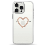 Чехол Pump Transparency Silver Button Case for iPhone 15 Pro Max IheartYou