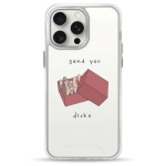 Чехол Pump Transparency Silver Button Case for iPhone 15 Pro Max SendYou