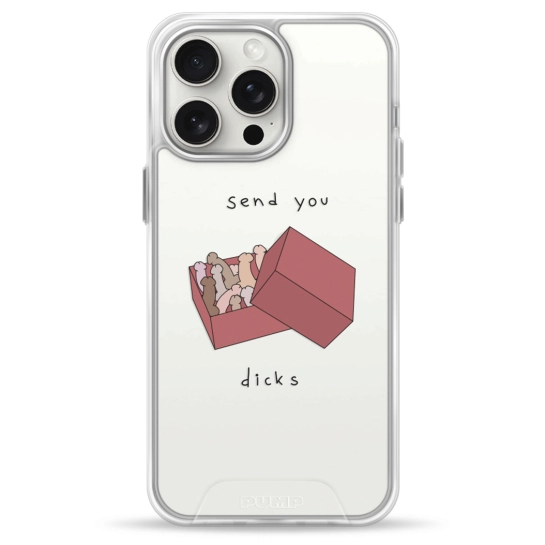 Чохол Pump Transparency Silver Button Case for iPhone 15 Pro Max SendYou