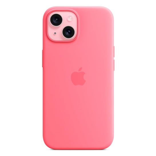 Чохол Apple Silicone Case with MagSafe for iPhone 15 Pink - ціна, характеристики, відгуки, розстрочка, фото 3
