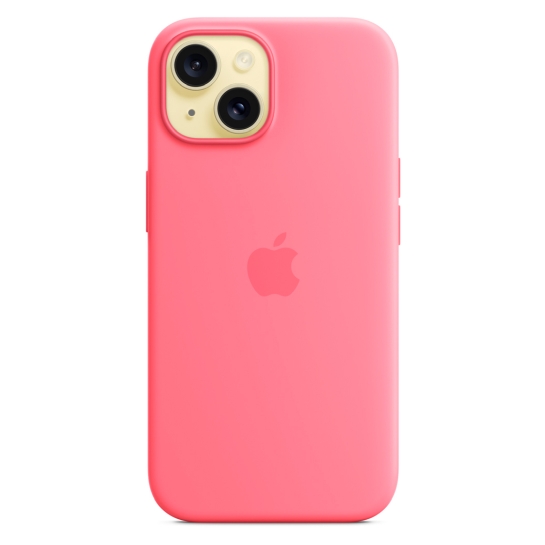 Чехол Apple Silicone Case with MagSafe for iPhone 15 Pink - цена, характеристики, отзывы, рассрочка, фото 4