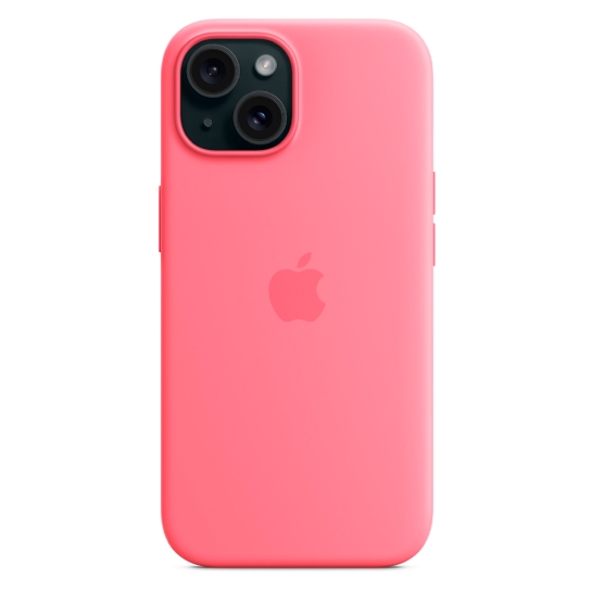 Чохол Apple Silicone Case with MagSafe for iPhone 15 Pink - ціна, характеристики, відгуки, розстрочка, фото 5