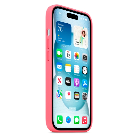 Чехол Apple Silicone Case with MagSafe for iPhone 15 Pink - цена, характеристики, отзывы, рассрочка, фото 6