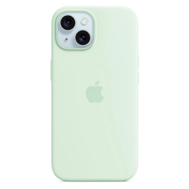 Чохол Apple Silicone Case with MagSafe for iPhone 15 Soft Mint - цена, характеристики, отзывы, рассрочка, фото 1