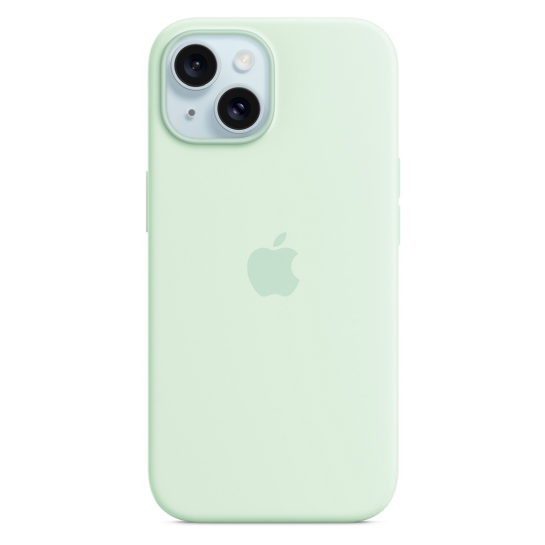 Чохол Apple Silicone Case with MagSafe for iPhone 15 Soft Mint - цена, характеристики, отзывы, рассрочка, фото 1