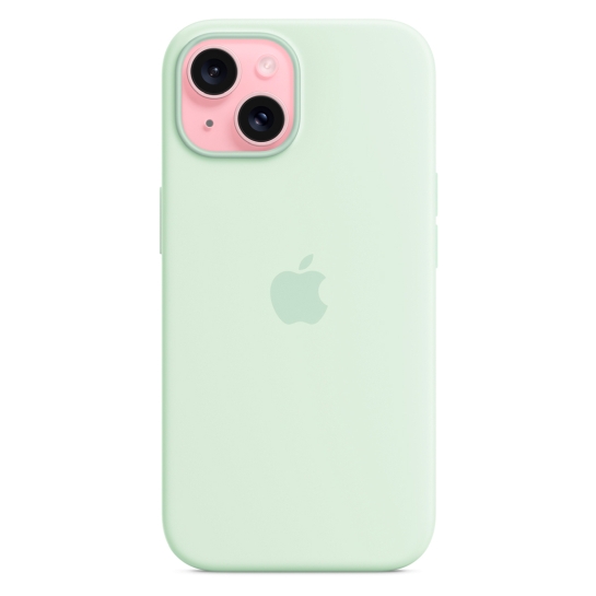 Чохол Apple Silicone Case with MagSafe for iPhone 15 Soft Mint - ціна, характеристики, відгуки, розстрочка, фото 6