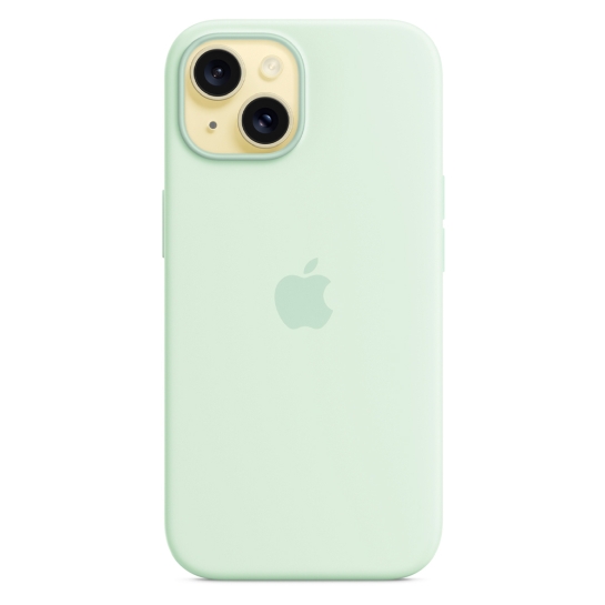 Чехол Apple Silicone Case with MagSafe for iPhone 15 Soft Mint - цена, характеристики, отзывы, рассрочка, фото 4