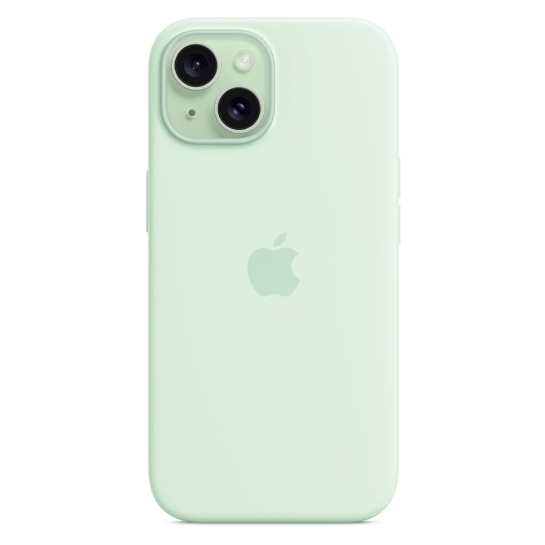 Чехол Apple Silicone Case with MagSafe for iPhone 15 Soft Mint - цена, характеристики, отзывы, рассрочка, фото 2