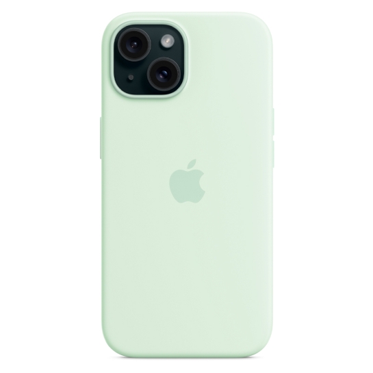 Чохол Apple Silicone Case with MagSafe for iPhone 15 Soft Mint - ціна, характеристики, відгуки, розстрочка, фото 5