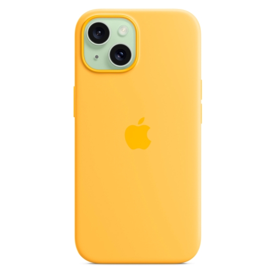 Чехол Apple Silicone Case with MagSafe for iPhone 15 Sunshine - цена, характеристики, отзывы, рассрочка, фото 6