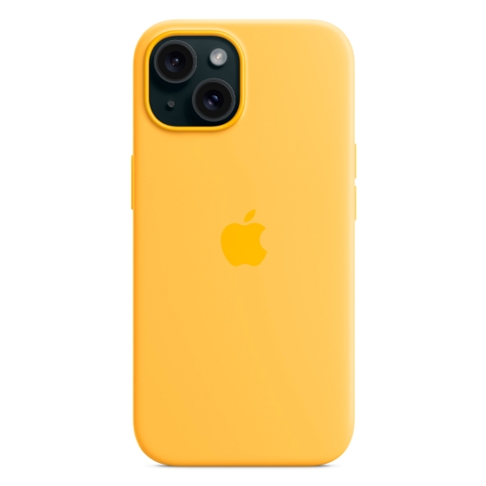 Чохол Apple Silicone Case with MagSafe for iPhone 15 Sunshine - ціна, характеристики, відгуки, розстрочка, фото 3